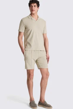 Sage Terry Towelling Skipper Polo