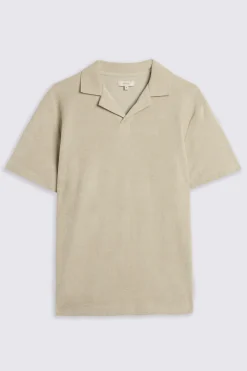 Sage Terry Towelling Skipper Polo
