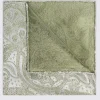 Sage Wedding Paisley Pocket Square