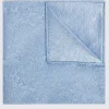 Sky Floral Swirl Silk Pocket Square
