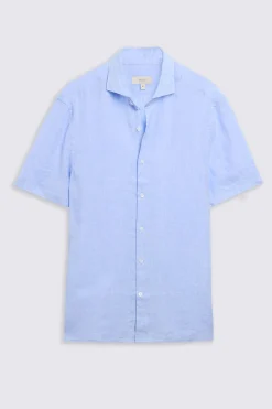 Sky Short Sleeve Linen Shirt