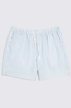 Sky Stripe Print Swim Shorts