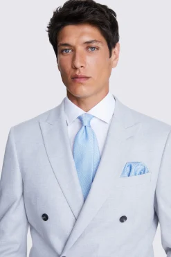 Sky Textured Pocket Square