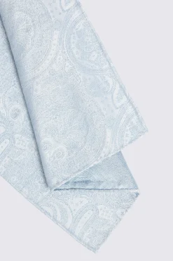 Sky Wedding Paisley Pocket Square