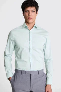 Slim Aqua Stretch Shirt