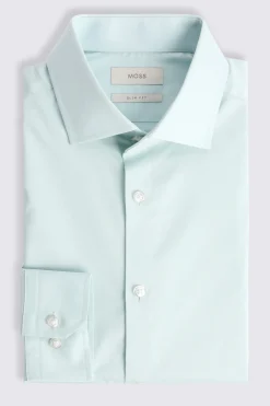 Slim Aqua Stretch Shirt