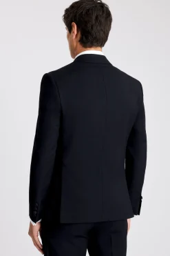Slim Fit Black Peak Lapel Tuxedo Jacket