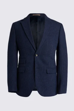 Slim Fit Blue Donegal Tweed Suit