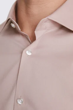 Slim Fit Dusty Pink Stretch Shirt