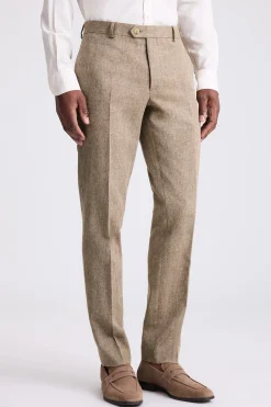 Slim Fit Gold Herringbone Suit