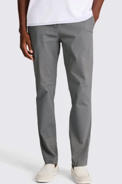 Slim Fit Grey Stretch Chinos