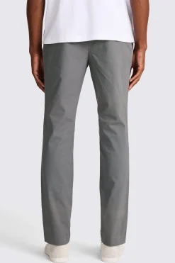 Slim Fit Grey Stretch Chinos