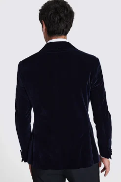 Slim Fit Ink Velvet Jacket