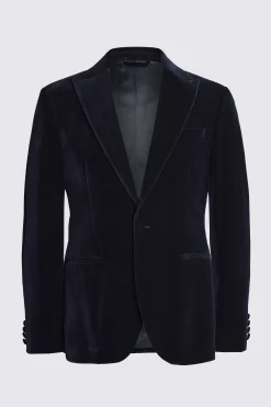 Slim Fit Ink Velvet Jacket
