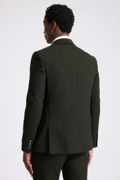 Slim Fit Khaki Donegal Tweed Suit