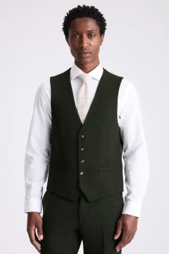Slim Fit Khaki Donegal Tweed Suit
