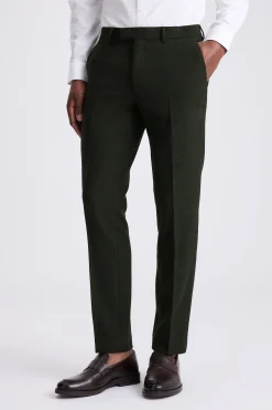 Slim Fit Khaki Donegal Tweed Suit