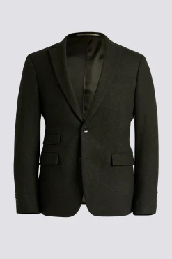 Slim Fit Khaki Donegal Tweed Suit