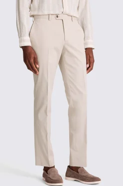 Slim Fit Light Camel Cotton Suit