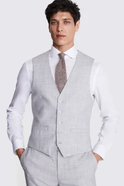 Slim Fit Light Grey Marl Suit