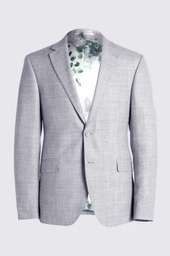 Slim Fit Light Grey Marl Suit