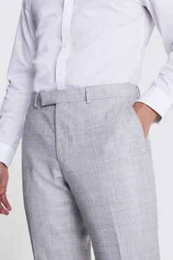 Slim Fit Light Grey Trousers
