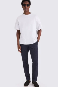 Slim Fit Navy Stretch Chinos