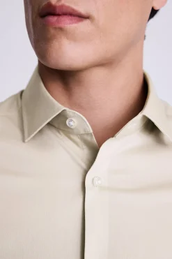 Slim Fit Neutral Stretch Shirt
