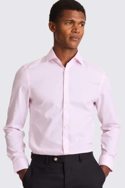 Slim Fit Pink Royal Oxford Non Iron Shirt