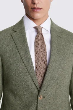 Slim Fit Sage Herringbone Tweed Suit