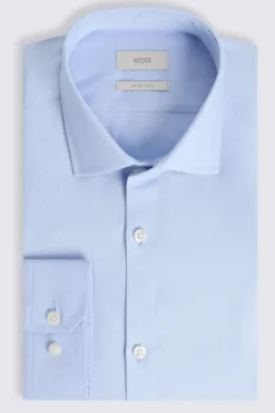 Slim Fit Sky Dobby Shirt