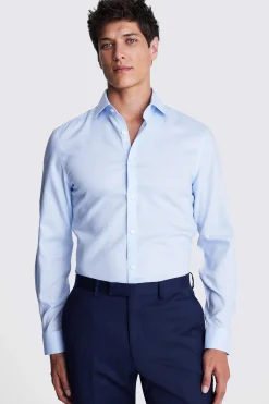 Slim Fit Sky Royal Oxford Non-Iron Shirt
