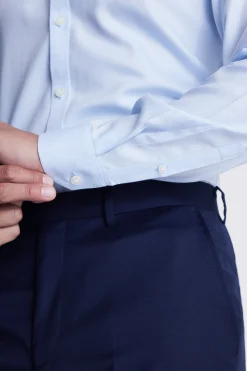 Slim Fit Sky Royal Oxford Non-Iron Shirt