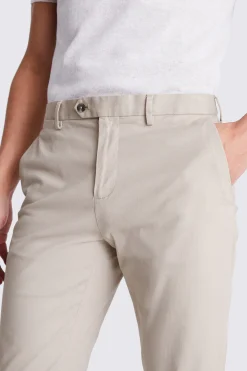 Slim Fit Stone Stretch Chinos