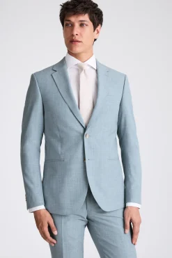 Slim Fit Teal Marl Suit