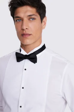 Slim Fit White Marcella Wing Collar Dress Shirt
