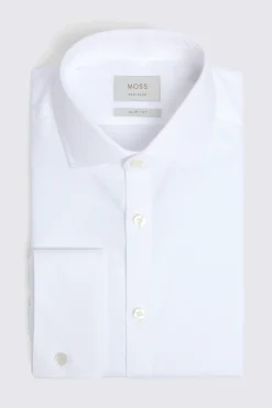 Slim Fit White Royal Oxford Non Iron Shirt
