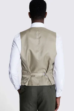 Tailored Fit Army Green Performance Waistcoat