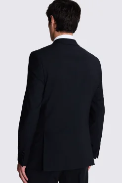 Tailored Fit Black Double Breasted Tuxedo Jacket