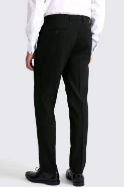 Tailored Fit Black Dress Trousers