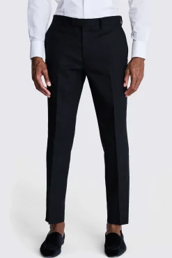 Tailored Fit Black Linen Shawl Tuxedo Jacket