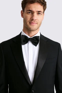 Tailored Fit Black Notch Lapel Tuxedo Jacket