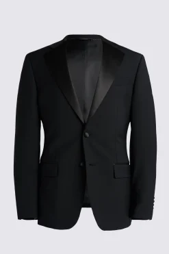 Tailored Fit Black Notch Lapel Tuxedo Jacket