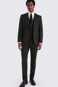 Tailored Fit Black Performance Suit