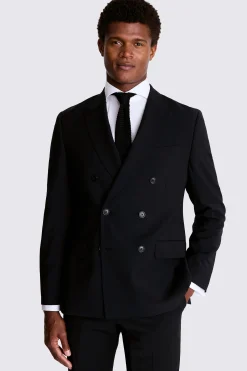 Tailored Fit Black Performance Suit