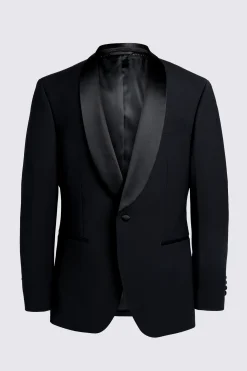 Tailored Fit Black Shawl Lapel Tuxedo Jacket