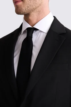 Tailored Fit Black Stretch Suit