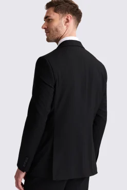 Tailored Fit Black Stretch Suit