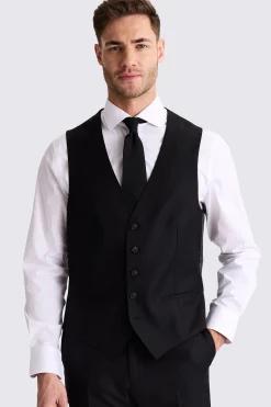 Tailored Fit Black Stretch Suit