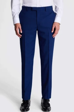 Tailored Fit Blue Slub Suit